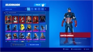 Conta Fortnite com mais de 130 skins + salve o mundo