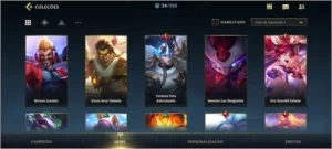 Conta mestre 24skins - League of Legends: Wild Rift LOL WR