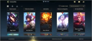 Conta mestre 24skins - League of Legends: Wild Rift LOL WR