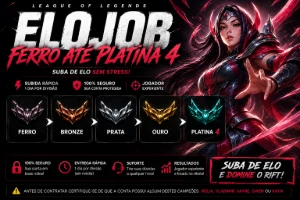 Elo Job League Of Legends - Do Ferro Até O Platina - Entrega LOL