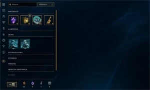 Conta Smurf premiada com diversas skins habilitadas - League of Legends LOL