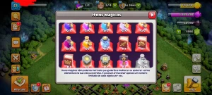 CV 8 maximizada+ 4 construtores + 3 itens épicos - Clash of Clans