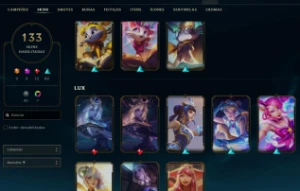 Conta Lol (133 skins) e Valorant (2 skins) - League of Legends