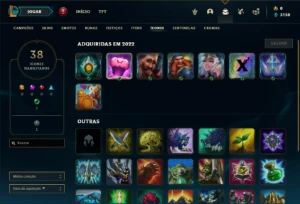 Conta Ferro 1 com 20 Champs e 3 Skins - League of Legends LOL