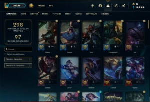 Conta Diamante 4 com 100 Champs e 83 Skins - League of Legends LOL