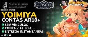 ✨ GENSHIN IMPACT CONTA COM YOIMIYA 5⭐ AR 10+ ✨