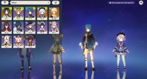 AR10 - Xiao + Lança Primitiva de Jade +Qiqi + 41 tiros - Genshin Impact