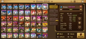 pra sair logo estou vendendo barato.  Parei de jogar. SW - Summoners War