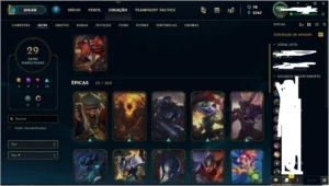 Gold 3 (ex plat)+29skins!! +lux elementalista+12chaves - League of Legends LOL