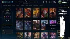 Gold 3 (ex plat)+29skins!! +lux elementalista+12chaves - League of Legends LOL