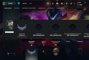 Prata 3 com 45 Champs e 17 Skins - League of Legends LOL