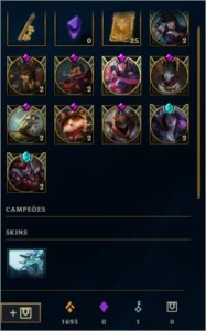 CONTA DE LEAGUE OF LEGENDS - OURO3 LOL