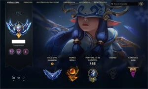 Conta League of Legends Mestre 357 Skins LOL