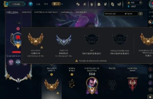 [CONTA HANDLEVEL] Gold 4+ Passes LOL + Skins Prestigios+ 134 - League of Legends