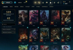 Fullacesso - Conta De 2020 - 44 Skins - Level 263 - 152 Camp - League of Legends LOL