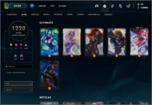 Conta LOL Br c/ Todas SKINS Habilitáveis + Pax Sivir 2011 - League of Legends