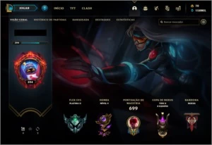 Conta LOL Br c/ Todas SKINS Habilitáveis + Pax Sivir 2011 - League of Legends