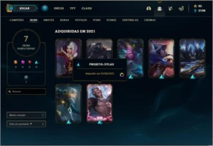 Conta prata 1 com 31 champs e 7 skins - League of Legends LOL