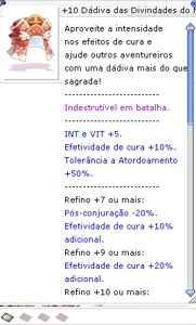 +10 Dádiva das Divindades do Místico - Ragnarok Online