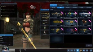 Conta Point Blank: Tenente Coronel 3 com vários itens. PB