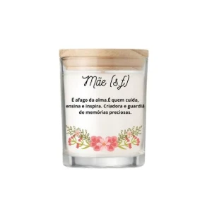 Vela Aromática Personalizada Dia das Mães 70g - Artesanato e Personalizados