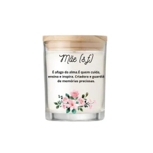 Vela Aromática Personalizada Dia das Mães 70g - Artesanato e Personalizados