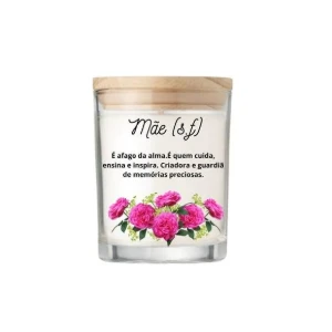 Vela Aromática Personalizada Dia das Mães 70g - Artesanato e Personalizados