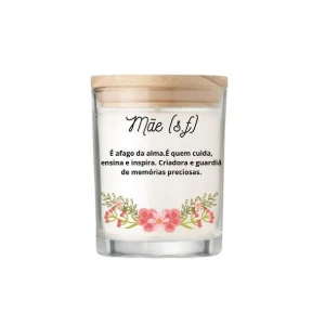 Vela Aromática Personalizada Dia das Mães 70g - Artesanato e Personalizados