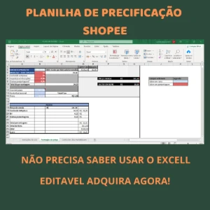 Planilha de Precificação Shop