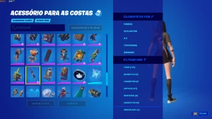 Fortnite 127 skins, 110 picaretas, 125 Mochilas, 800VBUCKS..