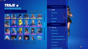 Fortnite 127 skins, 110 picaretas, 125 Mochilas, 800VBUCKS..