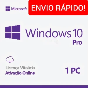 ⭐ Windows 10 Pro - Chave Original Vitalícia ⭐