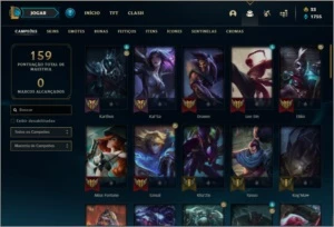 Conta diamante 3 com 31 skins e 60 champs - League of Legends LOL