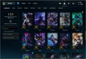 Conta diamante 3 com 31 skins e 60 champs - League of Legends LOL