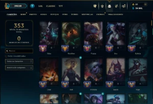 Bronze 1 com TODOS os Champs e 131 Skins (Mais de 100 Jogos) - League of Legends LOL