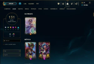Bronze 1 com TODOS os Champs e 131 Skins (Mais de 100 Jogos) - League of Legends LOL