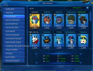 [LADMO] Conta com AOA Perfect - Server ALPHAMON - Skill15/15 - Digimon Masters Online