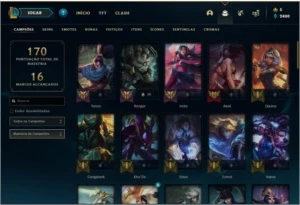 Conta prata 2 com 31 skins e 61 champs - League of Legends LOL