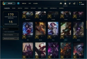Conta prata 2 com 31 skins e 61 champs - League of Legends LOL