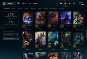 Conta prata 2 com 31 skins e 61 champs - League of Legends LOL