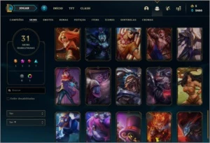 Conta prata 2 com 31 skins e 61 champs - League of Legends LOL