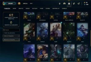 Conta bronze 2 com 32 Champs e 12 Skins - League of Legends LOL
