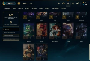 Conta bronze 2 com 32 Champs e 12 Skins - League of Legends LOL