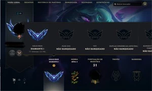 CONTA LEAGUE OF LEGENDS LOL