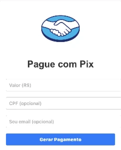 Script mercado pago para recebimento de pix