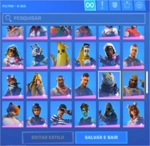 conta de fortnite season 4 full até a atual