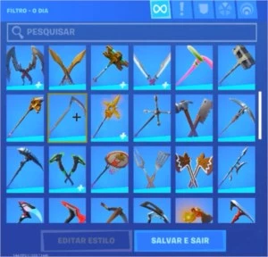 conta de fortnite season 4 full até a atual
