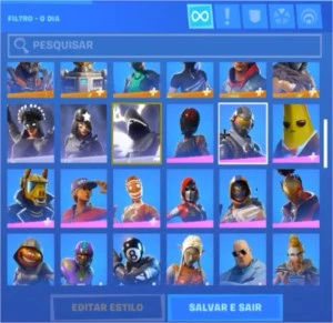 conta de fortnite season 4 full até a atual