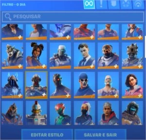 conta de fortnite season 4 full até a atual