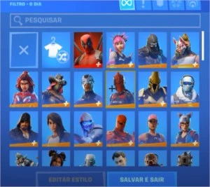 conta de fortnite season 4 full até a atual